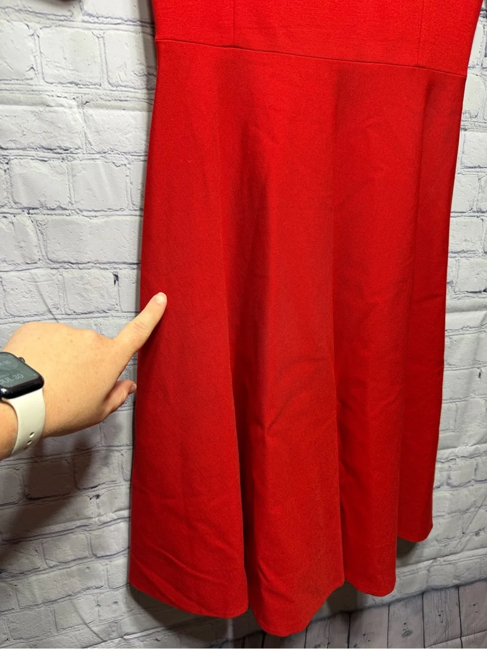 Kate Spade Womens Short Sleeve Scoop Neck Dress Red Sz 2 Preppy Old Money